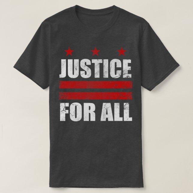 T-shirt Justice pour tous à Washington DC (Design devant)