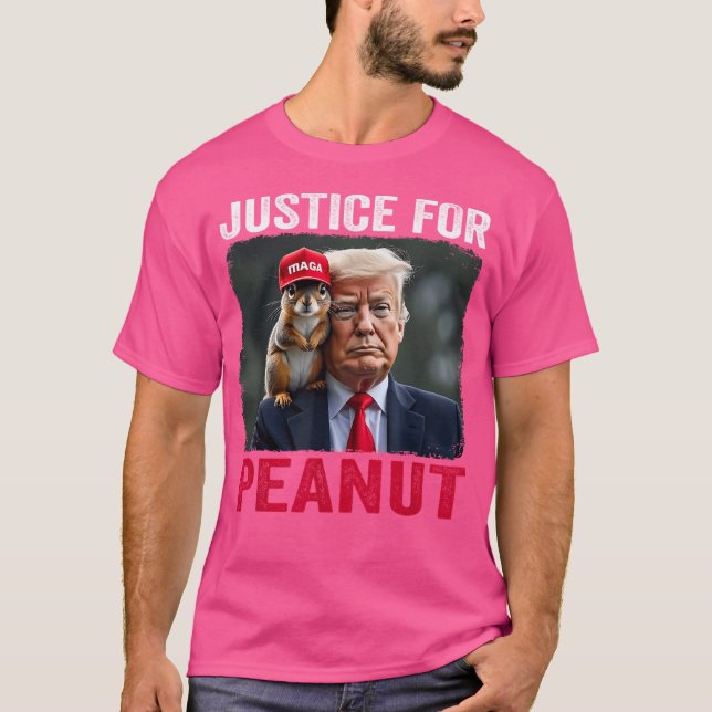 T-shirt Justice Pour Trump À L'Arachide (Devant)