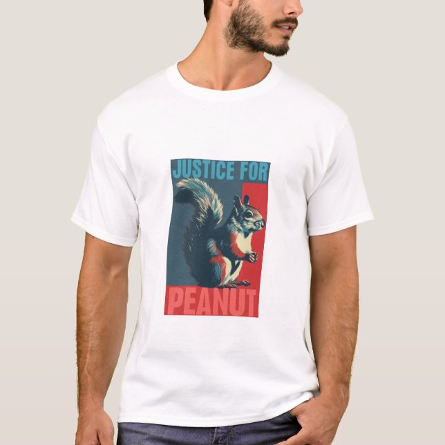 T-shirt Justice rétro pour arachide L'écureuil (Devant)