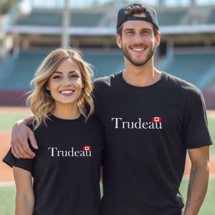 T-shirt Justin Trudeau Drapeau officiel canadien Couleur f
