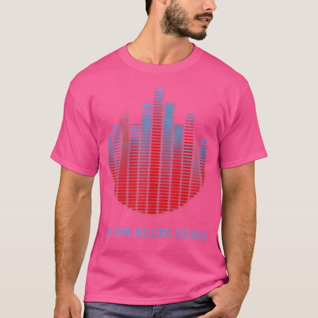 T-shirt Justlist 174 Bpm Dnb Music Liquid Edm Drum Et Bas (Devant)