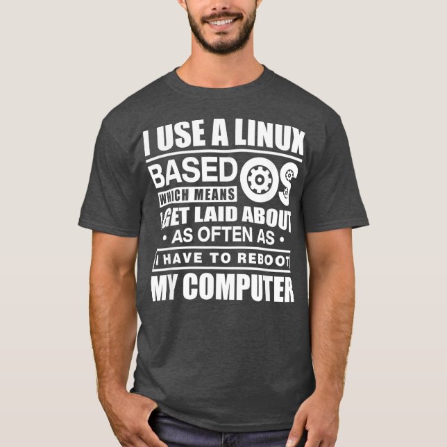 T-shirt J'Utilise Un Cadeau Technique Drôle D'Os Basé Sur  (Devant)