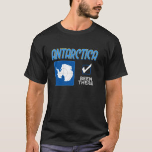 T-shirt J'y suis allé Carte Drapeau de l'Antarctique Pôle