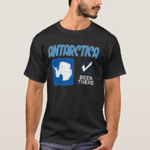 T-shirt J'y suis allé Carte Drapeau de l'Antarctique Pôle