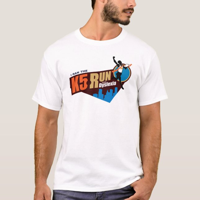 T-shirt K5 couru pour la dyslexie (Devant)