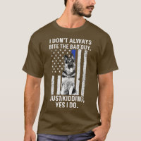 K9 Agent de police berger allemand drôle bleu minc
