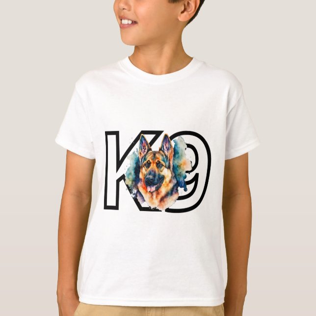 T-shirt K9 Chien - Le meilleur ami (Devant)