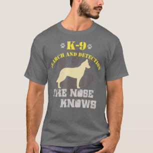 T-shirt K9 Détection    ChienBerger Malinois Belge