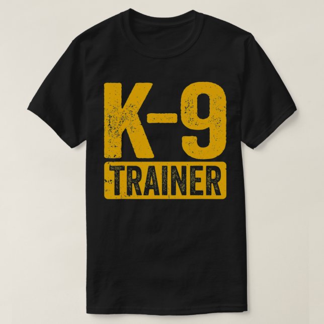 T-shirt K9 Entraîneur Police Chien Handler Formation (Design devant)