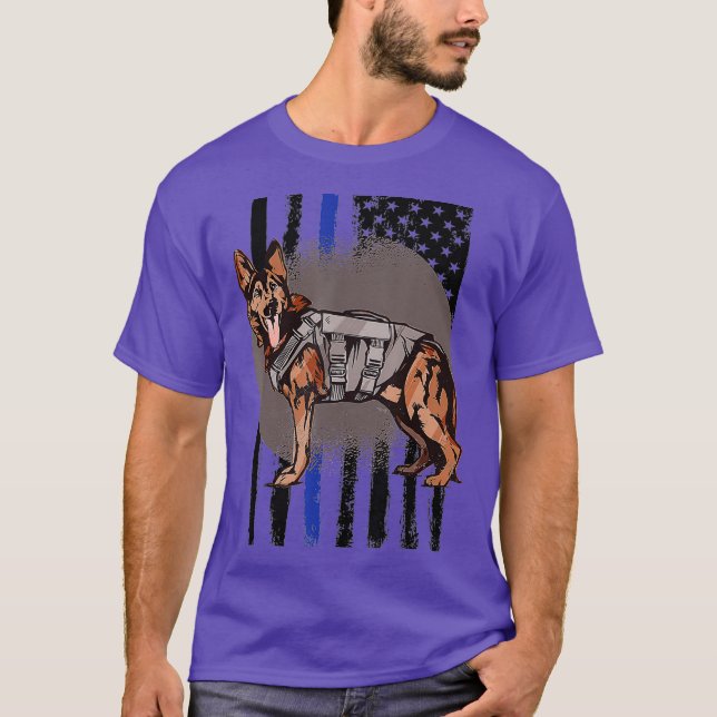 T-shirt K9 Police Dog Veteran (Devant)