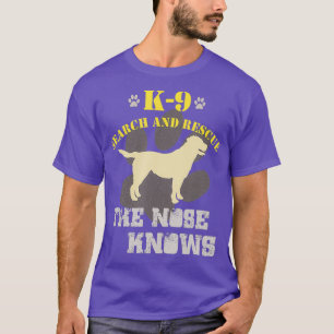 T-shirt K9 Recherche et Secourt Labrador Retriever Dog