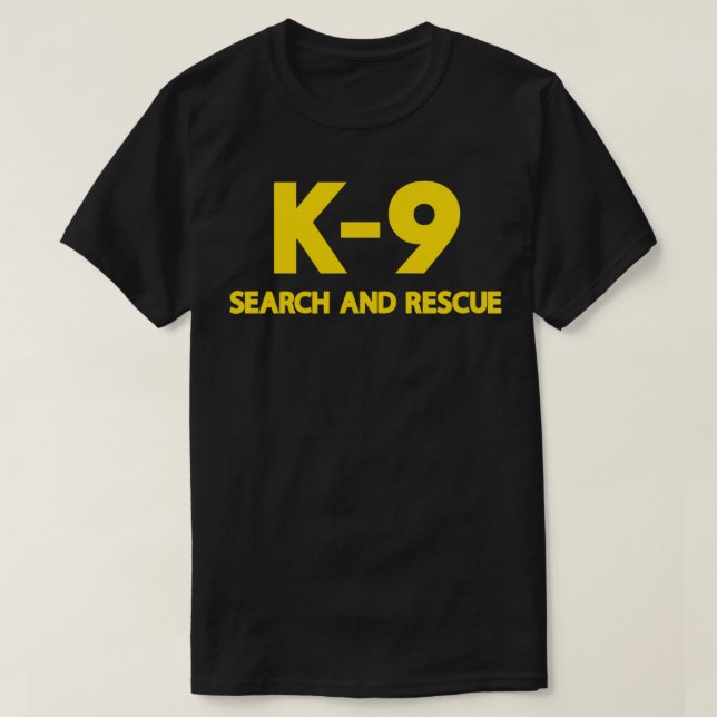 T-shirt K9 Recherche et Secourt Police SAR Sheriff K9 (Design devant)