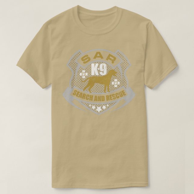 T-shirt K9 Recherche et Secourt SAR (11) (Design devant)
