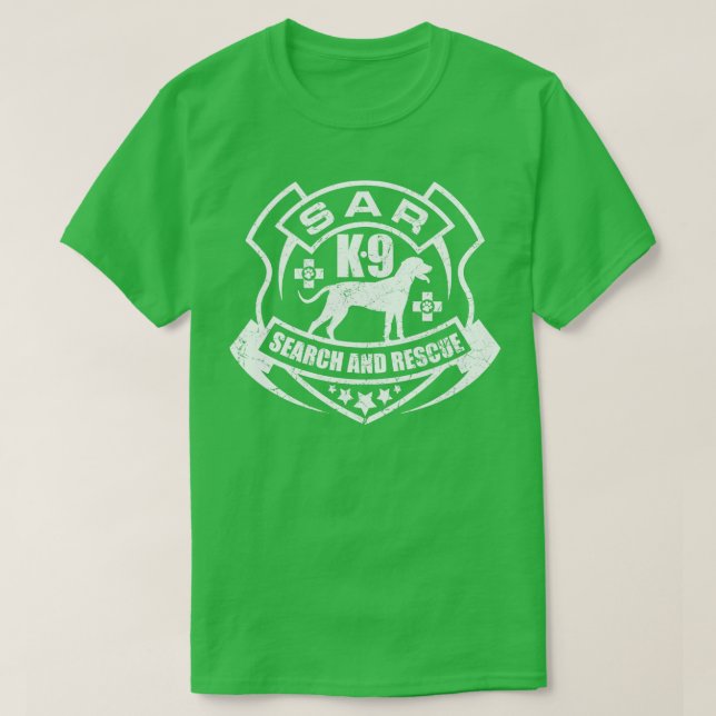 T-shirt K9 Recherche et Secourt SAR (4) (Design devant)