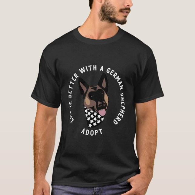T-shirt K9 Services Secourt berger allemand (Devant)