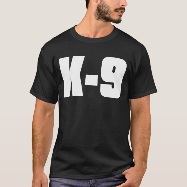 T-shirt K-9 noir (Devant)