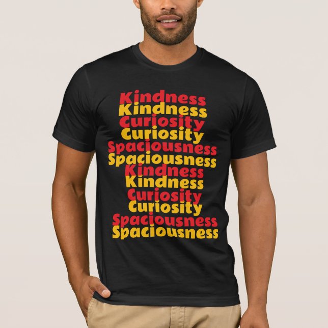 T-shirt K C S - Gentillesse Curiosité Espace (Devant)