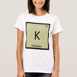 T-shirt K - Chimie Kakapos Élément de tableau périodique