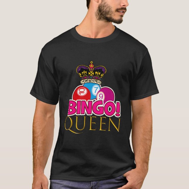 T-shirt K Gold Bingo Queen pour (Devant)
