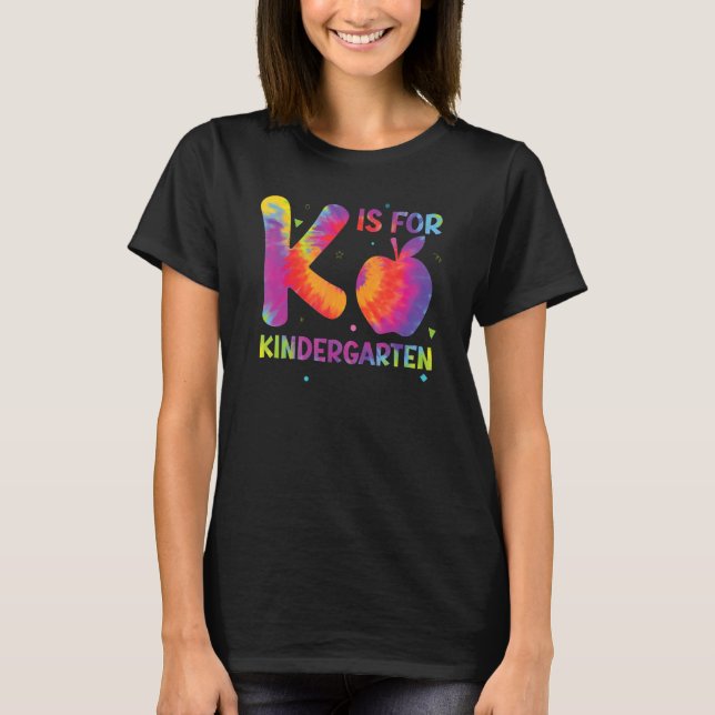 T-shirt K Is For Kindergarten Teacher Student Back to Scho (Devant)