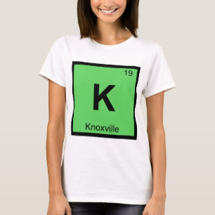 T-shirt K - Knoxville Tennessee Chimie Tableau Périodique