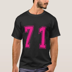 T-shirt K Numéro 71 Équipe Junior Sports numérotés Uniform