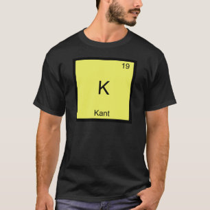 T-shirt K - Pièce en t drôle de symbole de chimie