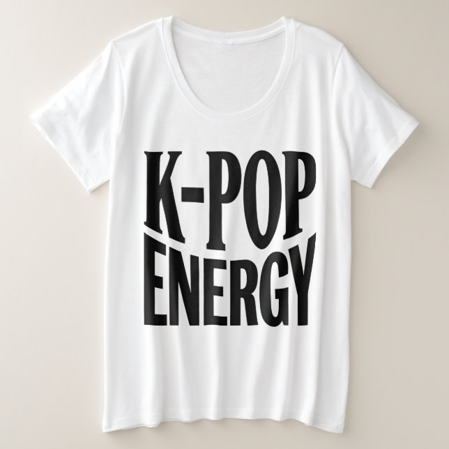 T-shirt K-POP Energy Bold Statement (Design devant)