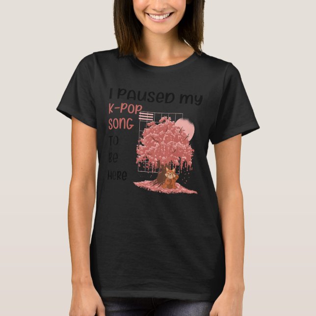 T-shirt K Pop Kpop Chanson Suspendue 8 (Devant)