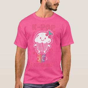 T-shirt K-Pop Mignon Kawaii K-Pop Et Gâteaux Arc-en-ciel