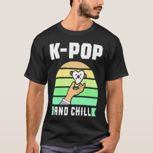 T-shirt K Pop Music and Chill Corée du Sud Panda Music Seo
