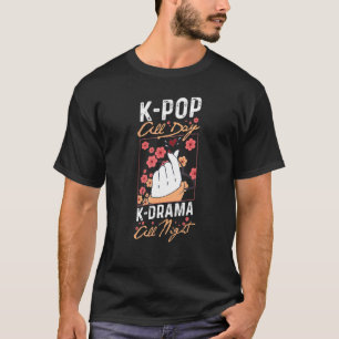 T-shirt K Pop Toute La Journée K Drama Toute La Nuit Doigt