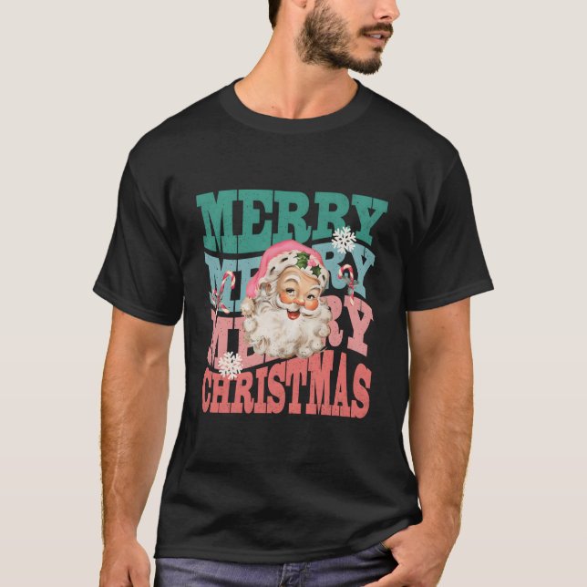T-shirt K Santa Claus Merry (Devant)