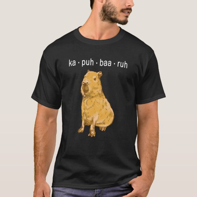 T-shirt ka puh baa ruh Capybara Capibara (Devant)