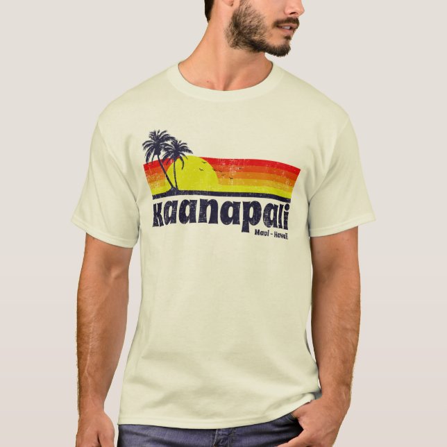 T-shirt Kaanapali vintage Maui Hawaï (Devant)