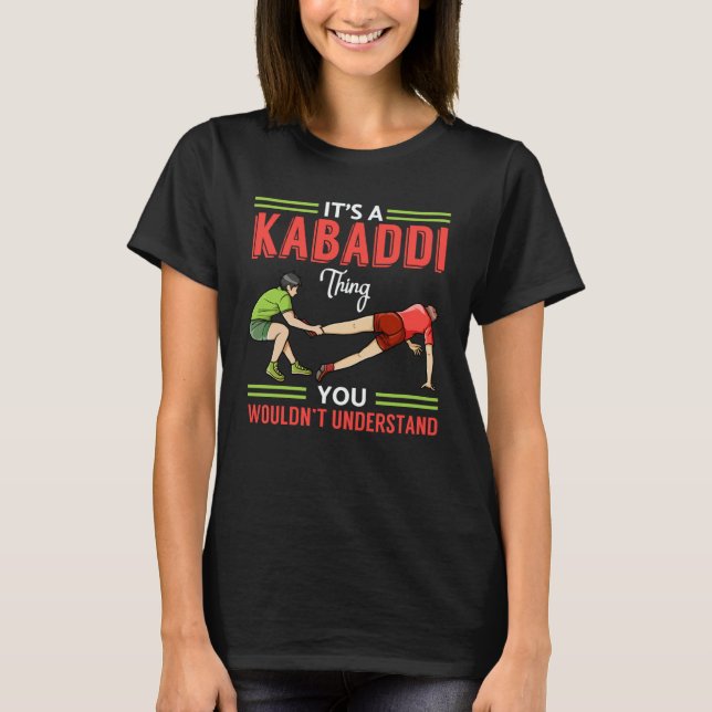 T-shirt Kabaddi Game Sport Player Indian Team Training  1 (Devant)