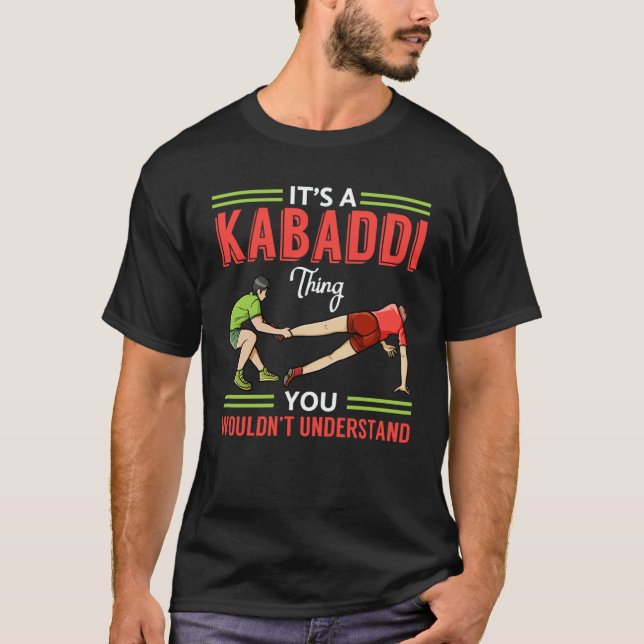 T-shirt Kabaddi Game Sport Player Indian Team Training  1 (Devant)