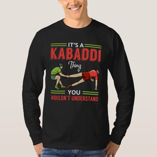T-shirt Kabaddi Game Sport Player Indian Team Training  1 (Devant)