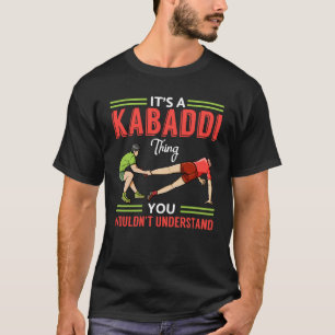 T-shirt Kabaddi Jeu Jeu Joueur Indien Formation d'équipe 1