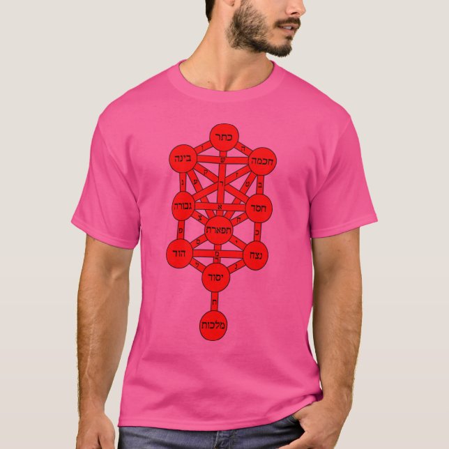 T-shirt Kabbalah Arbre De Vie (Devant)