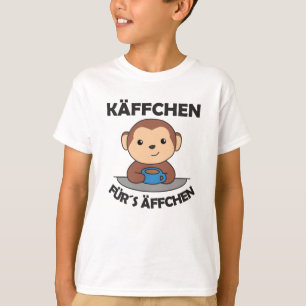 T-shirt Käffchen Pour Les Singes Un Singe Drôle Avec