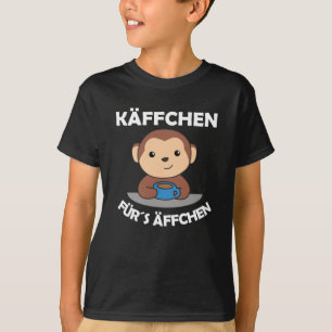 T-shirt Käffchen Pour Les Singes Un Singe Drôle Avec