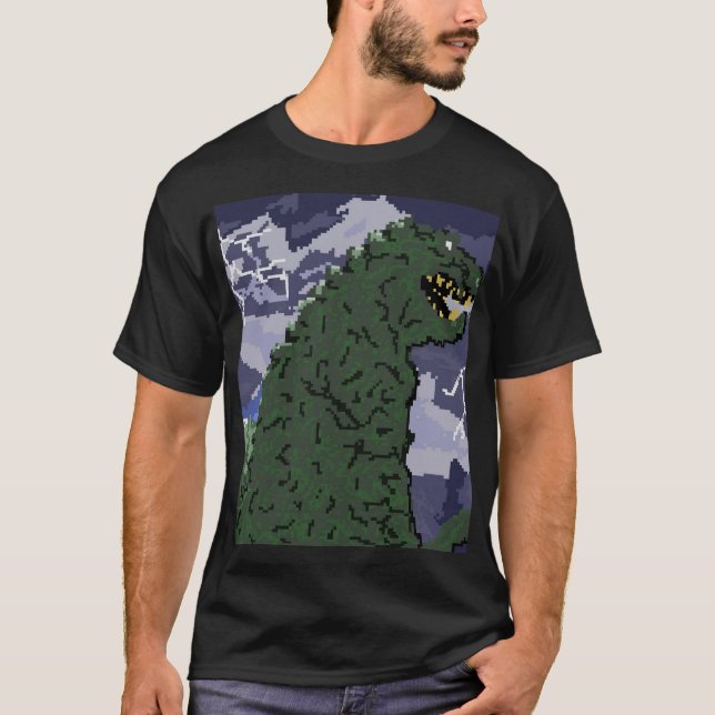 T-shirt Kaiju 8 bits (Devant)