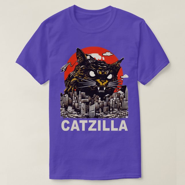 T-shirt Kaiju Chat Monster Catzilla 4 (Design devant)