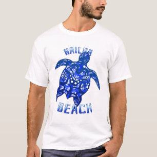 T-shirt Kailua Beach Hawaii Vacances Tortue Tribale