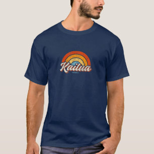 T-shirt Kailua Hawaii HI Vintage Rainbow Retro Les années