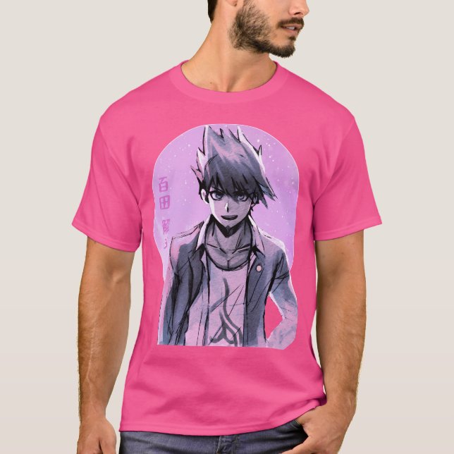 T-shirt Kaito Momota Danganronpa V3 Ultimate Gambler Vapeu (Devant)