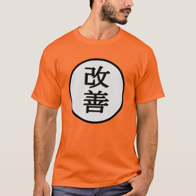 T-shirt Kaizen (avec arrière - plan blanc) (Devant)