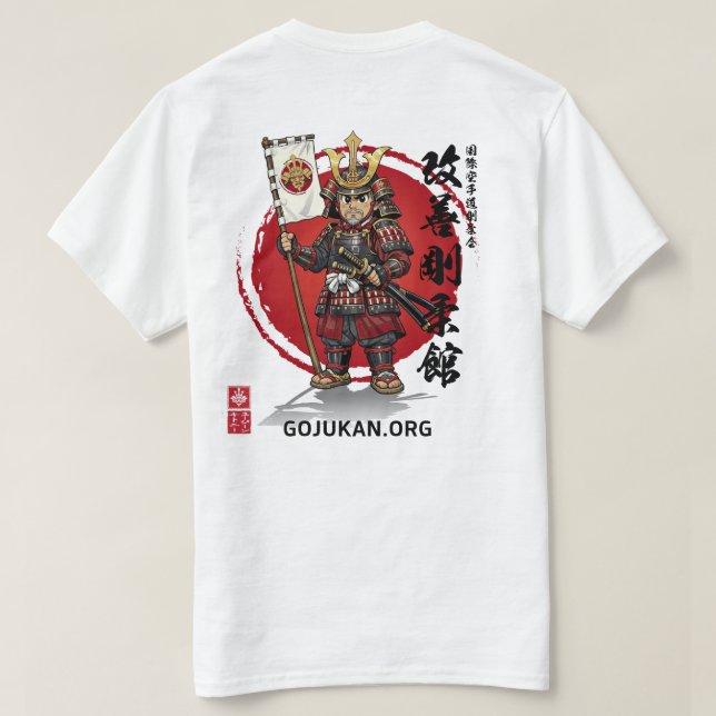 T-Shirt Kaizen Gōjūkan Cartoon Warrior (Design dos)