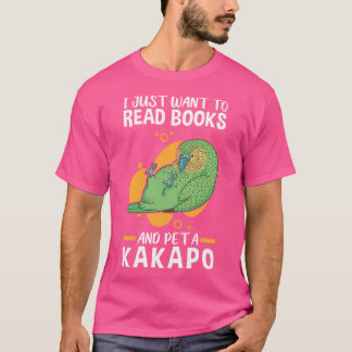 T-shirt Kakapo Animal De Compagnie Et Lire Parrot Sans Vol